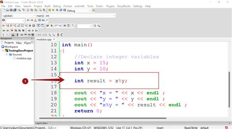 mod operator in c|Modulus Operator in C .